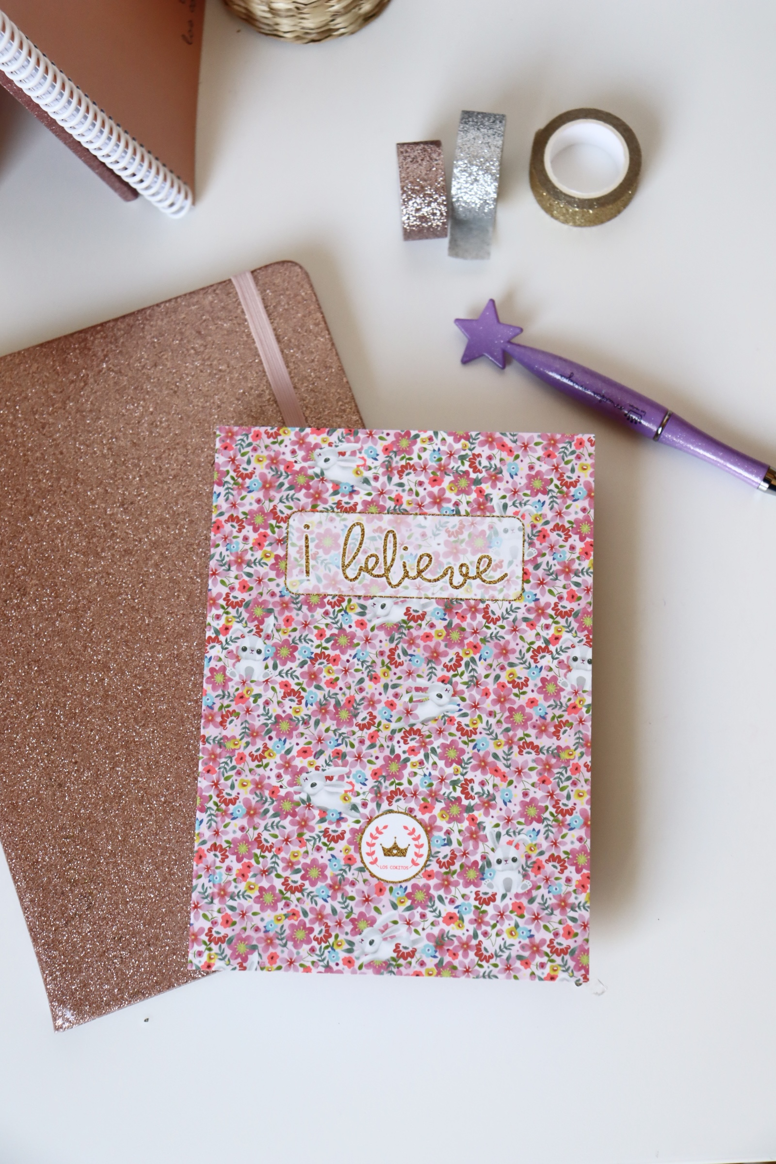 Bloc de notas y bolígrafo Liberty rosa - Imagen 6