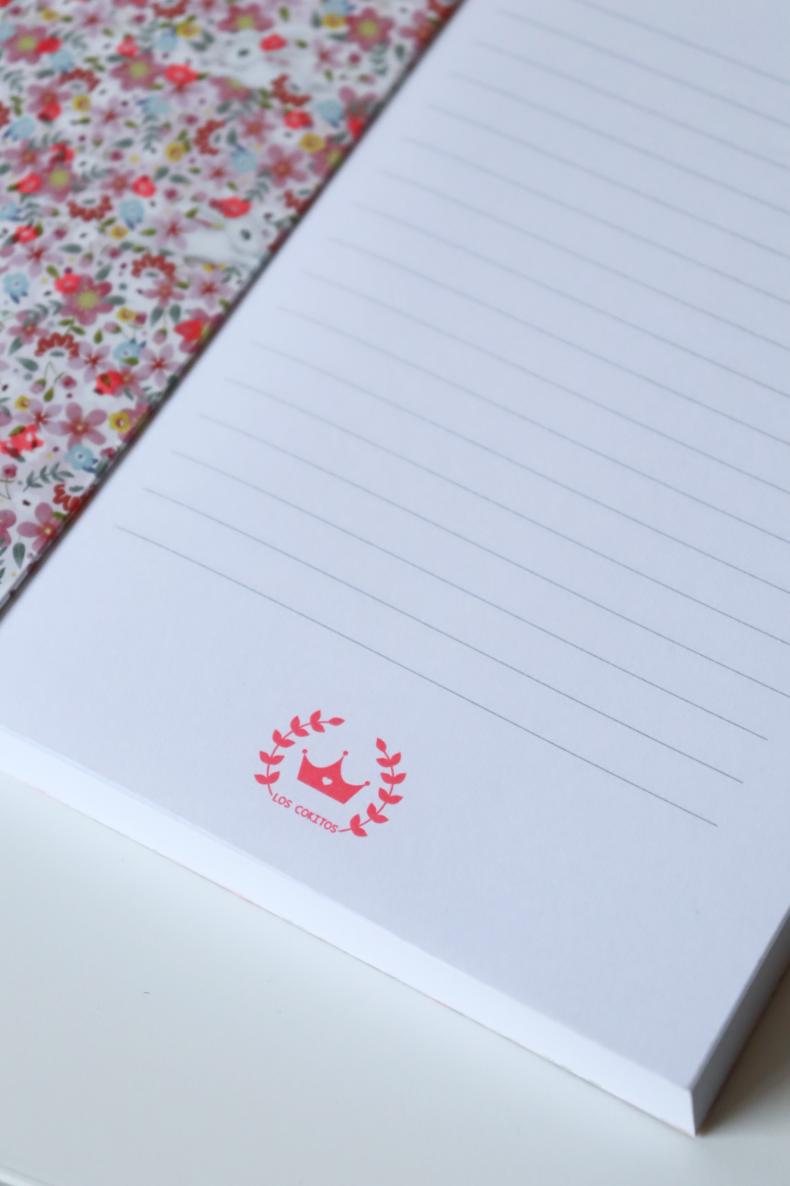 Bloc de notas y bolígrafo Liberty rosa - Imagen 2