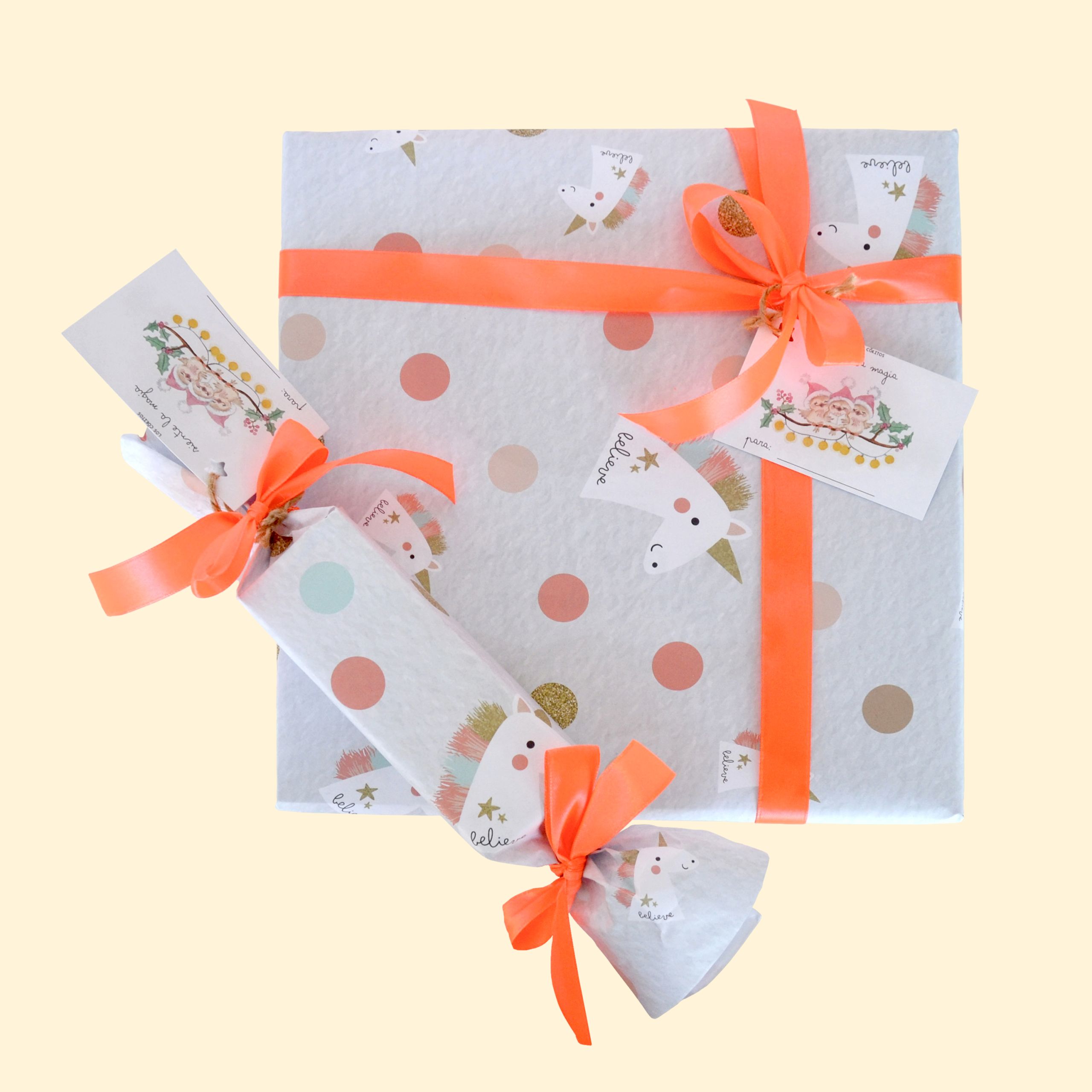 Packaging Especial. Lazo naranja